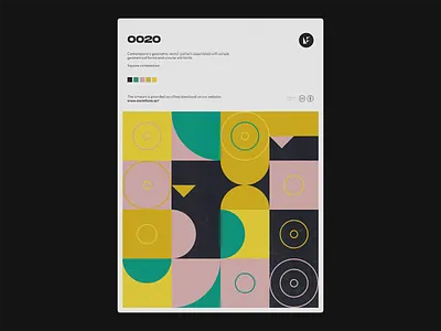 0020 abstract art artwork color daily design free freebie geometric geometry grid illustration modern modernism pattern poster poster art print shapes vector