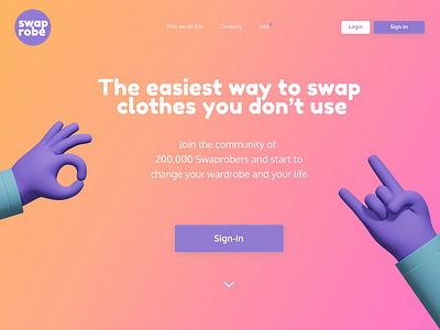 Fashion Startup Landing Page 3d design fashion fashiontech figma interface logo ui user experience userinterface ux