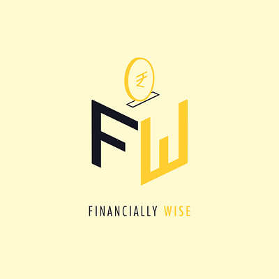 Financially Wise ( investment guide brand logo ) branding design graphic design illustration illustrator logo photoshop typography