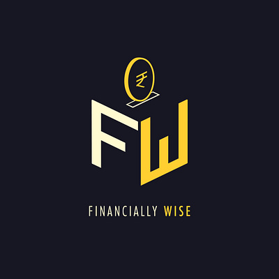 Financially Wise ( investment guide brand logo ) branding design graphic design illustration logo photoshop typography vector