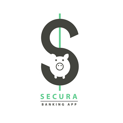 SECURA banking app logo art branding design graphic design illustration illustrator logo ui vector web