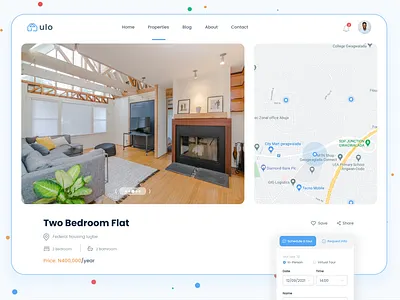 Ulo (Property details) branding design estate real real estate realestate uiux ux website