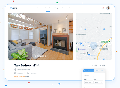 Ulo (Property details) branding design estate real real estate realestate uiux ux website