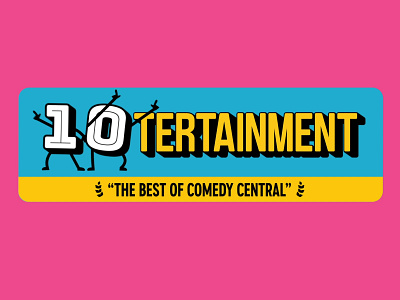 Comedy Central - 10tertainment logo 2d animation adobe after effects animation branding broadcast character animation dance funny graphic design logo animation logo design motion motion graphics quirky