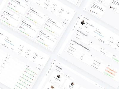 Selfcare dashboard design interface ui ux web