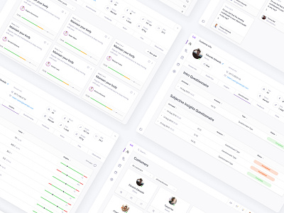 Selfcare dashboard design interface ui ux web