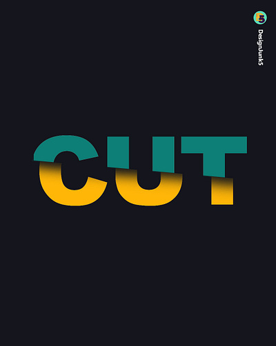 CUT poster design art branding design graphic design illustration illustrator photoshop typography