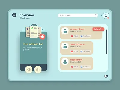 Medical Dashboard app dashboard design flat ui ux vector web