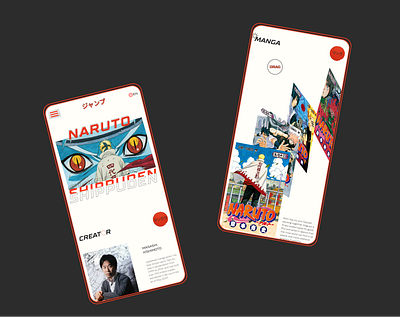 Shonen Jump redesign magazine app japan japanese magazine design manga minimal mobile ui typography ui uidesign