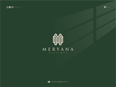 Meryana Biotique awesome logo brand design branding design flat design flat illustration flatdesign illustraion logo logodesign logomaker logotype modern logo ux