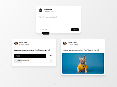 Create a Post create creation poll post question ui