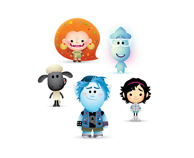 Animated Feature Nominees adobe illustrator character design cute illustration jerrod maruyama jmaruyama kawaii vector