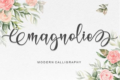 Free Magnolie Calligraphy Font alternate alternative art branding characters cool craft creative design handwritten international kerning latin ligature logo marker modern natural otf print ready script