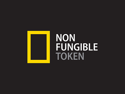 NFT Logo: National Geographic branding crypto crypto exchange cryptoart cryptocurrency derek mohr grand rapids graphic design logo logo design minimalism national geographic nft nft logo nonfungible postmodern recreated redesign token typography