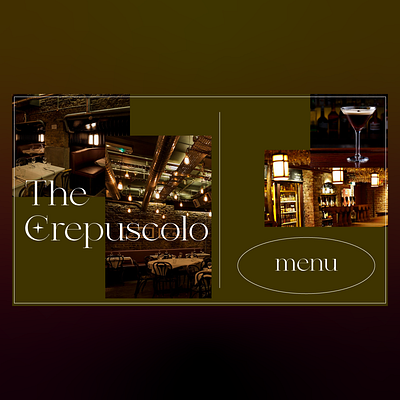 The Crepuscolo Menu brand identity branding classy graphic design italian italian food menu minimal