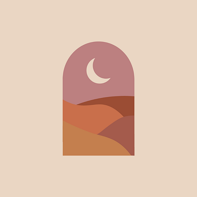 Desert feminine illustration minimal