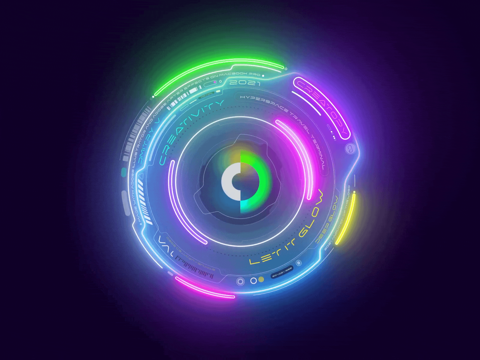 Creativity. Let it glow. aftereffects animation creativity creatopy design feel glow illustrator light logo