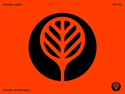 Candy Shop MAX ale beer branding candy craft beer geometric icon india pale ale ipa leaf logo nature ne ipa symbol tree