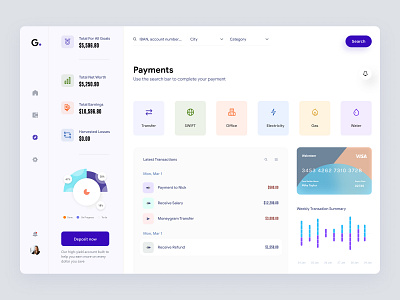 Digital Wallet Dashboard UI Concept admin admin dashboard admin panel admin ui analytics chart dahsboard dashboad dashboard dashbroad data grid list sidebar stats user dashboard wallet