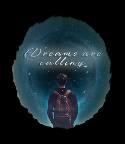 Dreams are calling adobe photoshop art circle design dreams poster poster art sky space stars