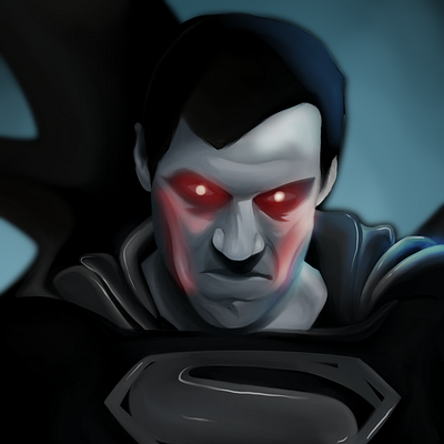 SuperMan arinjay artwork awesome blacksuit design evil greyscale henry cavill ipad justice league justiceleague man of steel painting procreate superhero superman zacksnyder