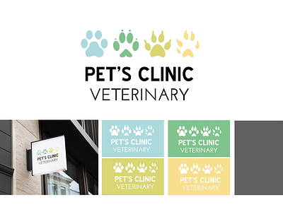 Logotype Clinic Veterinary art design draw graphic design identity illustrator logo logo design logotype minimal typography vector