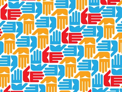 Hand Pattern hand hands icon logo logo design pattern pattern design