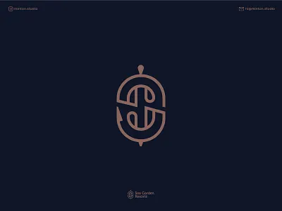 Sea Garden Resorts logo resorts s sea symbol