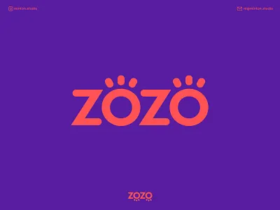 ZOZO branding eyes face logo o z