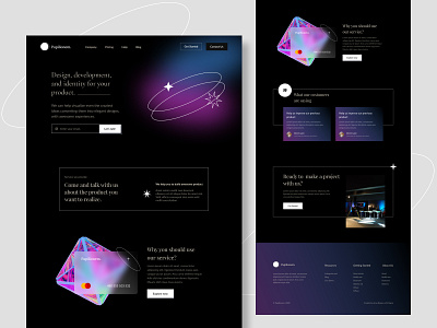 Papillionem - Landing page branding design typography ui web