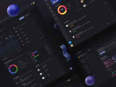Nile Dashboards & Design system analytics chart dark dashboard design system ecommerce saas startup support center ui design ui kit