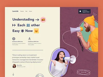 language landing page awwwards b2b b2c edtech learn ios landingpage language mobile app modern trend design responsive website saas design startup web ui