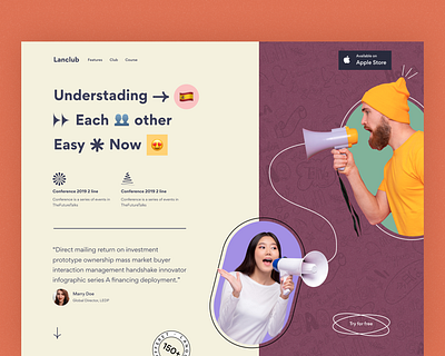 language landing page awwwards b2b b2c edtech learn ios landingpage language mobile app modern trend design responsive website saas design startup web ui