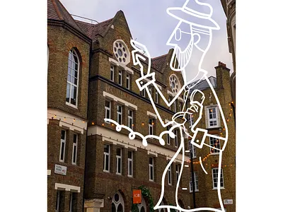 Payphone artwork illustration poster