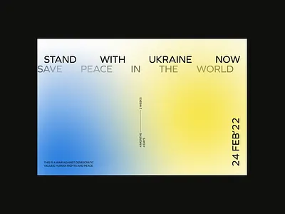 #StandWithUkraine graphic design motion graphics poster shapes ukraine visual visual design