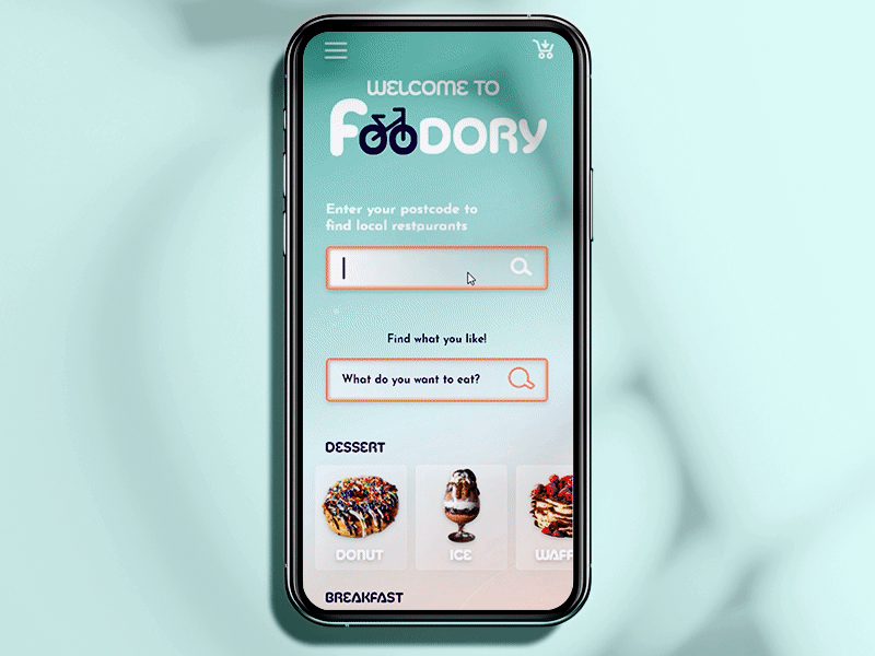 food delivery app animation app delivery food webdesign