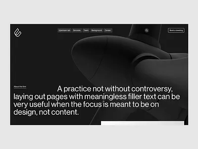 Upstream Lab — Index Desktop clean corporate grid index page typography web web design website