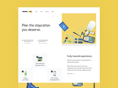 Ikea Stays dailyui landing page website