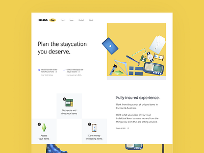 Ikea Stays dailyui landing page website