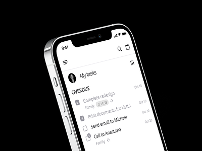 Listta - To-Do List, Tasks & Reminders design mobile mobile app design reminder task todo ui ux