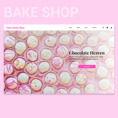 Website UI Design for a bakery shop bakery shop design food website landing page website design website ui