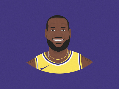 LeBron James Illustration basketball illustration kingjames la lakers lalakers lebron lebronjames losangeles losangeleslakers nba purple sports theking vector