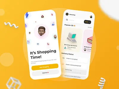 Shopping Mobile Page app branding daily ui dailyui design illustration illustrator mockups shop ui vector