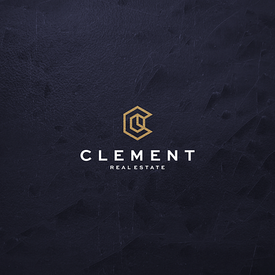 Clement Real Estate architecture branding design lettering lettermark logo logotype monogram real estate realestatelogo symbol vector