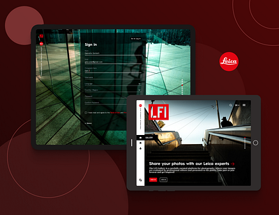 Leica LFI Magazine | Contest LP & Sing in branding dailyui dailyuichallenge day001 design leica minimal photography ui web