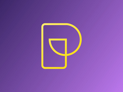 P app awesome awesome logo branding design illustrator logo minimal ui vector