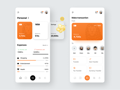 ING Bank app concept bank banking clean clean ui concept concept design ing bank mobile product design ui