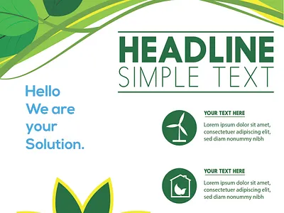 Natural Flyer design flyer design flyer template