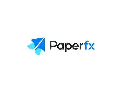 Paperfx Logo Design app logo branding flying logo fold logo icon illustration logo logo design logos logotype minimalist modern logo monogram paper logo pay rocket simple transfer travel app unique logo