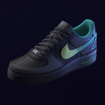 NIKE AIR FORCE 1 3d animation 3d nike 3d shoe footwear nike nike animation product animation